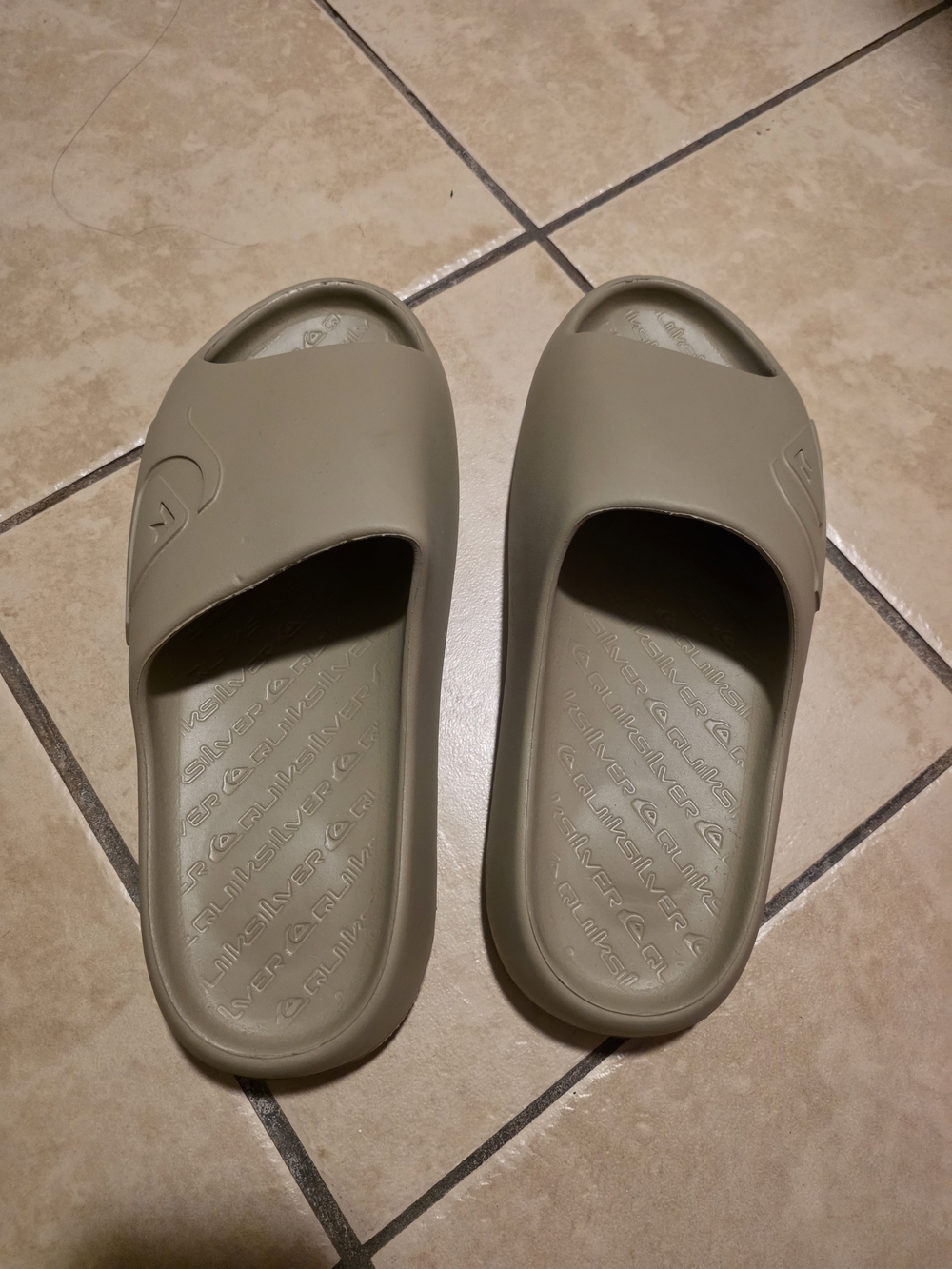 Quiksilver Men's Tan Slide Sandals